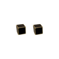 Korean Dongdaemun Minimalist Alloy 3D Cube Geometric Stud Earrings Modern Fashion Design view 5