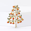 Alloy Enamel Fruit Tree Brooch For Simple Fashion Apparel view 2