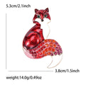 Metal Alloy Fox Brooch Pin With Faux Pearl For Sweaters view 6