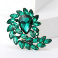 Alloy Colorful Crystal Brooch Pin For Womens Clothing Accessories view 2