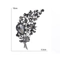 Luxury Alloy Rhinestone Crystal Bouquet Brooch Vintage Lapel Pin view 6
