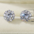Sweet Floral Zircon Stud Earrings For Women Korean Creative Flower Fashion Ear Jewelry view 5