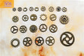 Steampunk Mixed Color Alloy Gear Charms