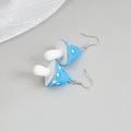 Cute Colorful Enamel Mushroom Drop Dangle Alloy Hooks Sweet Handmade Food Play Fashion Earrings view 4