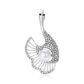 Alloy Rhinestone Swan Brooch Pin For Elegant Clothing Decoration view 2