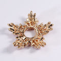 Alloy Crystal Five Point Star Brooch For Elegant Suit Accessories view 3