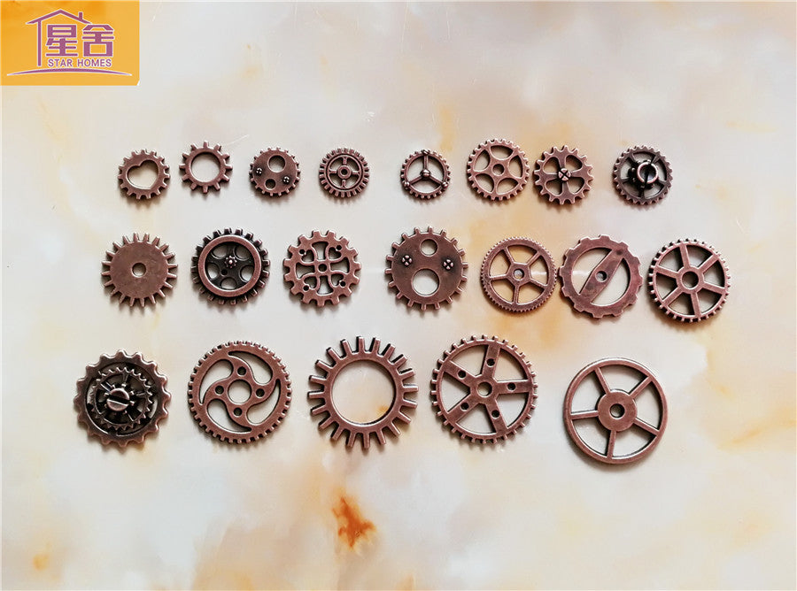 Steampunk Mixed Color Alloy Gear Charms