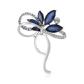 Alloy Rhinestone Bow Crystal Brooch Pin For Elegant Suit Decoration view 2