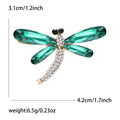 Alloy Crystal Butterfly Brooch For Creative Insect Clothing Decoration view 6