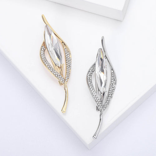 Alloy Floral Brooch Pin For Sweaters Coats And Apparel