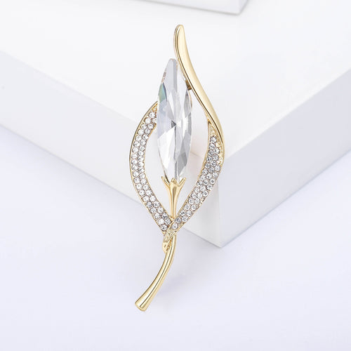 Alloy Floral Brooch Pin For Sweaters Coats And Apparel