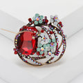 Alloy Crystal Rhinestone Brooch Pin For Elegant Clothing Accessories view 2