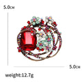 Alloy Crystal Rhinestone Brooch Pin For Elegant Clothing Accessories view 5