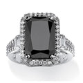 European American Black Zircon Men's Ring, Trendy Fashion Finger Band Accessory For Dropshipping view 1