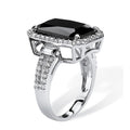 European American Black Zircon Men's Ring, Trendy Fashion Finger Band Accessory For Dropshipping view 2