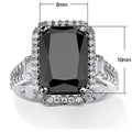 European American Black Zircon Men's Ring, Trendy Fashion Finger Band Accessory For Dropshipping view 5