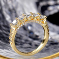Gold Plated Single Row Zircon Ring For Women Anniversary Light Luxury Fashion Jewelry view 4