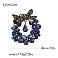 Alloy Rhinestone Bow Brooch Vintage Women Clothing Lapel Pin view 7