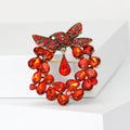 Alloy Rhinestone Bow Brooch Vintage Women Clothing Lapel Pin view 2