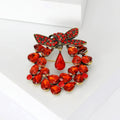Alloy Rhinestone Bow Brooch Vintage Women Clothing Lapel Pin view 3