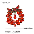 Alloy Rhinestone Bow Brooch Vintage Women Clothing Lapel Pin view 4