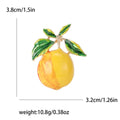 Alloy Lemon Fruit Brooch For Summer Cardigan And Lapel Decor view 5