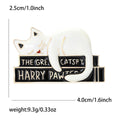Alloy Enamel Lazy Cat Brooch Pin For Casual Clothing Accessories view 6