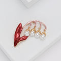 Elegant Alloy Lily Of The Valley Brooch For Clothing Accessories view 4