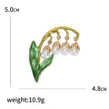 Elegant Alloy Lily Of The Valley Brooch For Clothing Accessories view 5