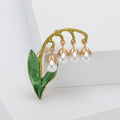 Elegant Alloy Lily Of The Valley Brooch For Clothing Accessories view 3