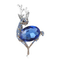 Alloy Rhinestone Deer Brooch Pin For Women's Fashion Clothing Decoration view 1
