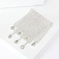 Alloy Rhinestone Tassel Chain Brooch For Women's Suit Lapel view 4
