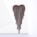 Alloy Heart Tassel Brooch Pin For Women's Suit Lapels view 3