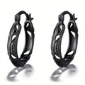 Creative Minimalist Openwork Copper Earrings For Women European American Fashion Ear Jewelry view 9