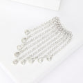 Alloy Rhinestone Claw Chain Tassel Brooch Pin For Suit Lapels view 4