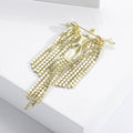 Alloy Tassel Scarf Brooch Pin For Elegant Clothing Fastening view 3