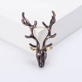 Alloy Enamel Reindeer Brooch Pin For Creative Animal Apparel Accessories view 4