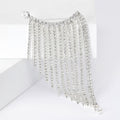Alloy Rhinestone Tassel Brooch Full Crystal Lapel Pin For Suits view 5