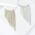 Alloy Rhinestone Tassel Brooch Full Crystal Lapel Pin For Suits view 1