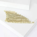 Alloy Rhinestone Tassel Brooch Full Crystal Lapel Pin For Suits view 3