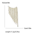 Alloy Rhinestone Tassel Brooch Full Crystal Lapel Pin For Suits view 6