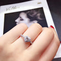 Creative Heart Zircon Ring For Women Fashion Heart Shape Finger Ring Valentines Day Gift Jewelry view 3