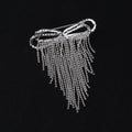 Alloy Bowknot Tassel Brooch Pin For Women's Suit Lapel Decor view 3