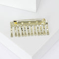 Alloy Rhinestone Tassel Brooch Pin For Women's Suit Jackets view 3