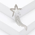 Alloy Rhinestone Star Tassel Brooch Pin For Collar And Lapel Decor view 4