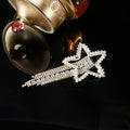 Alloy Full Rhinestone Star Tassel Brooch Pin for Collar Decoration view 4