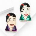 Alloy Enamel Vintage Lady Brooch Pin For Coats And Lapels view 1