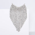 Luxury Alloy Rhinestone Tassel Brooch Pin For Sweaters And Coats view 5