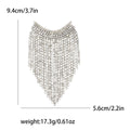 Luxury Alloy Rhinestone Tassel Brooch Pin For Sweaters And Coats view 6
