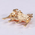 Alloy Zodiac Ox Lapel Pin With Lucky Symbol For Clothing Brooch view 3